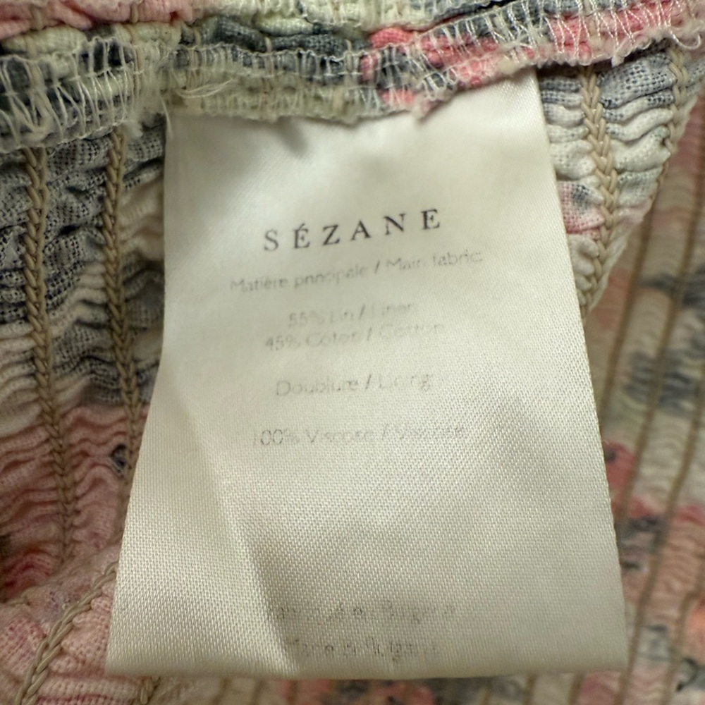 Sezane - Olga Cotton And Linen Floral Dress - Picture 9 of 11